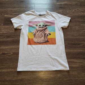 Star Wars Baby Yoda Grogu Graphic Screen Print Shirt Men's Size Medium